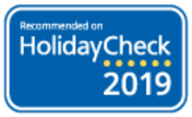 Recommended ob HolidayCheck 2019