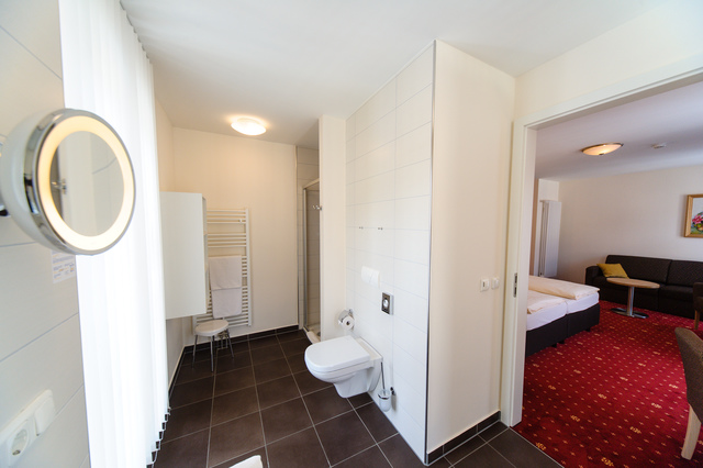 Unsere Zimmer sind mit modernen Badezimmern ausgestattet!