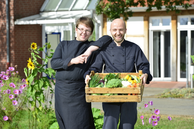 Teil des Küchenteams