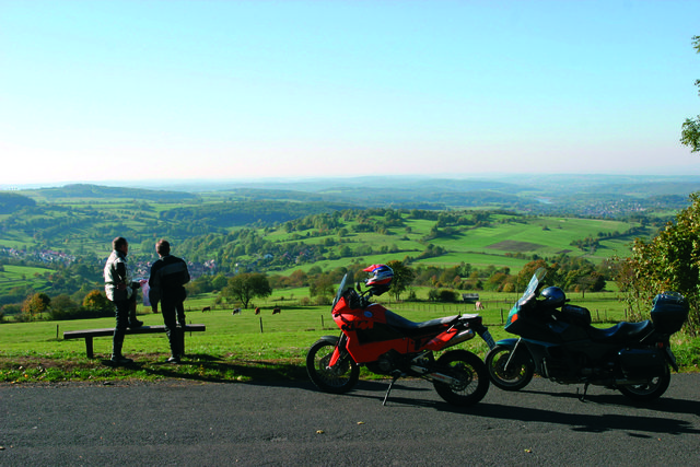 Vogelsberg mit dem Motorrad entdecken