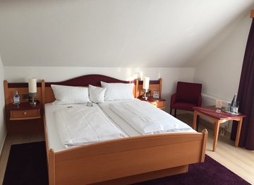 Double room with slant of a roof