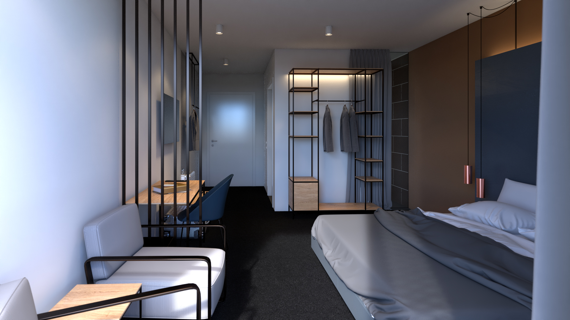 Unsere modernen Einzel- und Doppelzimmer
