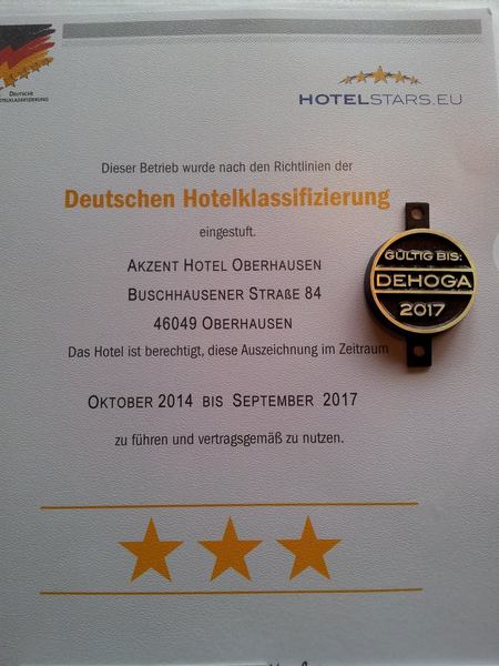 Die 3 Sterne bleiben...